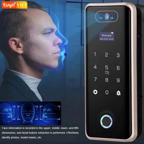 Khóa FaceID cho cửa kính Tuya GL08F - Ảnh 6