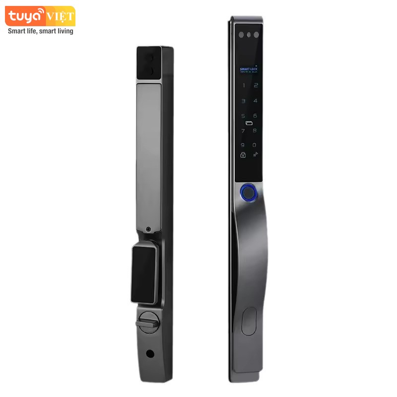 Khóa cửa nhôm FaceID Tuya SA07F - Ảnh 3
