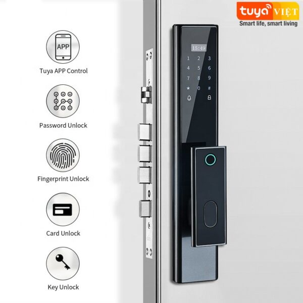 Khóa cửa vân tay Camera Tuya WL04-C