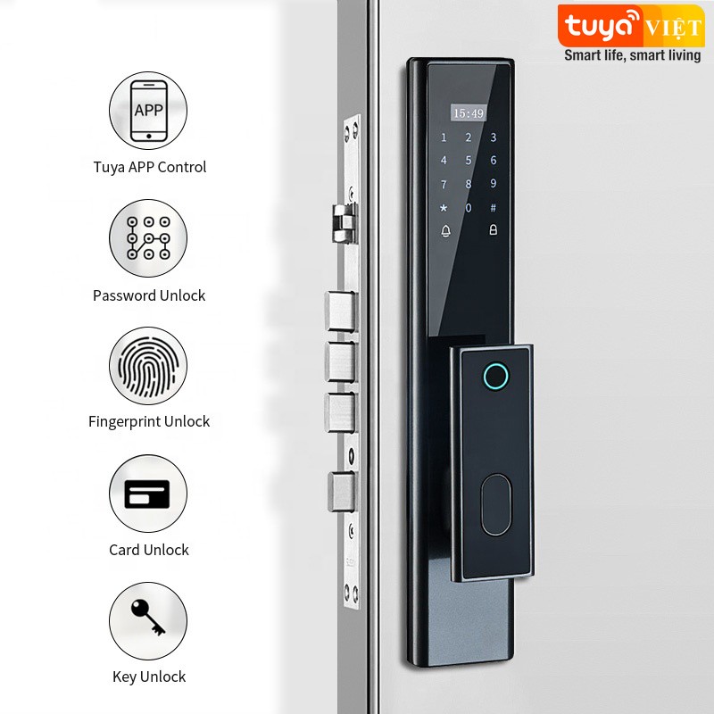 Khóa cửa vân tay Camera Tuya WL04-C - Ảnh 2
