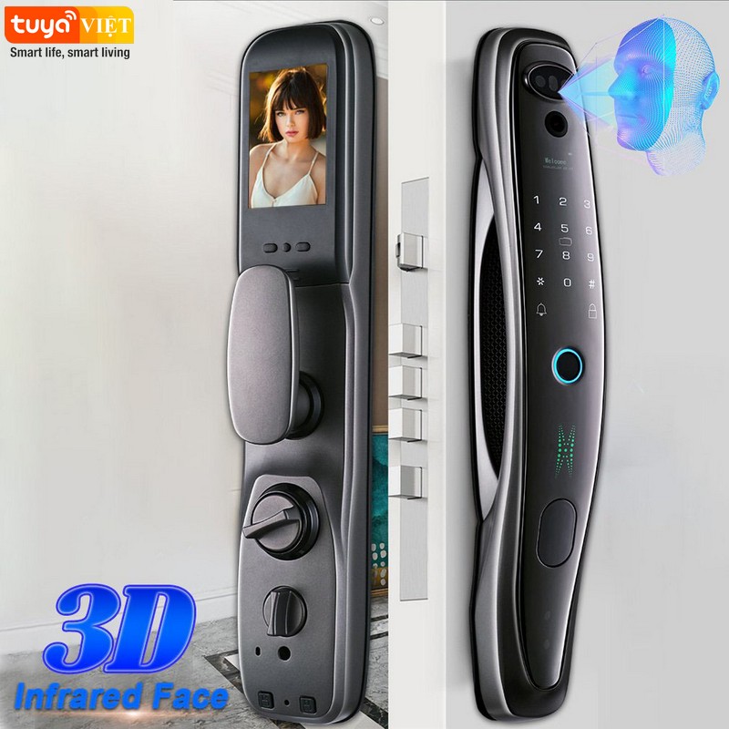 Khóa cửa FaceID 3D Tuya WL08-F - Ảnh 5