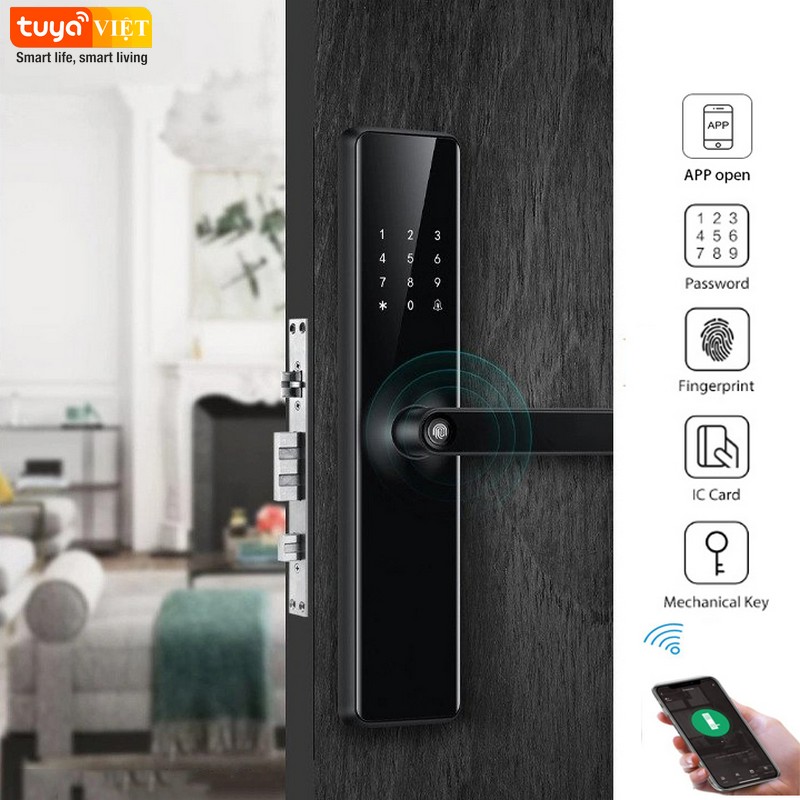 Khóa cửa vân tay Tuya WM06 (Sơn phủ IML) - Ảnh 3